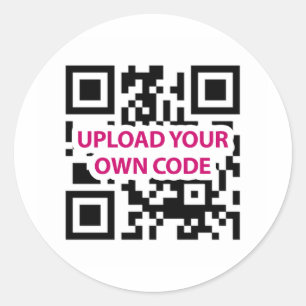 Adesivo Redondo Código de QR customizável