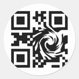 Adesivo Redondo Código QR