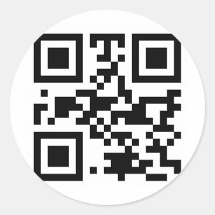 Adesivo Redondo Código QR "ATEIST"