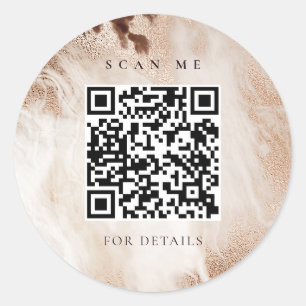 Adesivo Redondo Código QR de fragmento de fragmento de ágil Dour
