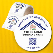 Código QR de Logotipo Personalizado de Agradecimen