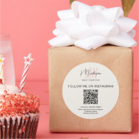 Código QR Monograma Logotipo Bakery Business Stick