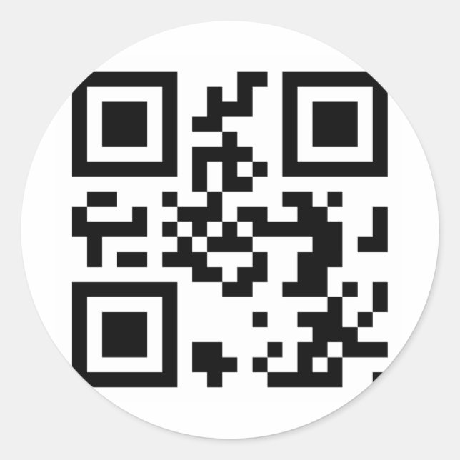 Adesivo Redondo Código QR - Obama 2012 (Frente)