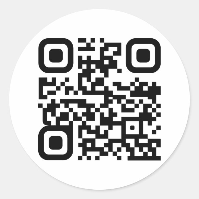 Adesivo Redondo Código QR personalizado (Frente)