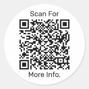 Adesivo Redondo Código QR Personalizado