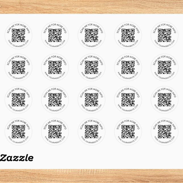 Adesivo Redondo Código QR Personalizado (Criador carregado)