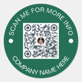 Adesivo Redondo Código QR personalizado, redonda, comercial à prov