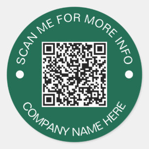 Adesivo Redondo Código QR personalizado, redonda, comercial à prov