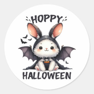 Adesivo Redondo Coelho Coelho do Halloween Hoppy