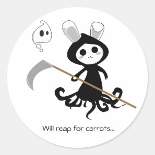 Adesivo Redondo Coelho desagradável