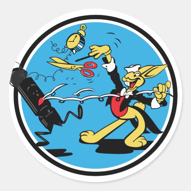 Adesivo Redondo Coelho EOD (Frente)