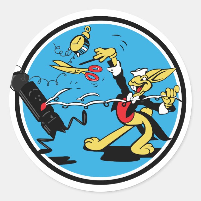 Adesivo Redondo Coelho EOD (Frente)