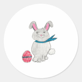 Adesivo Redondo Coelho páscoa