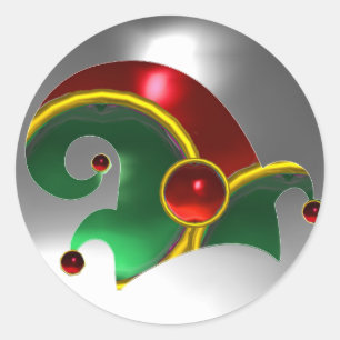 ADESIVO REDONDO COELHO VERDE VERDE VERDE/JOIAS DOURADAS, PEDRAS RU