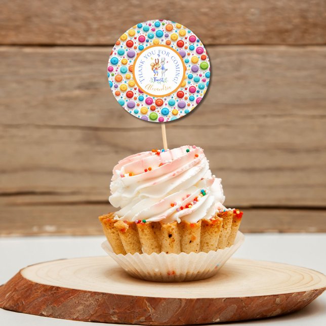 Adesivo Redondo Coelhos do Partido da Floresta Cuja Festa Dança O  (Criador carregado)