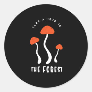 Adesivo Redondo Cogumelos Engraçados Engraçados Dizendo Seletor 