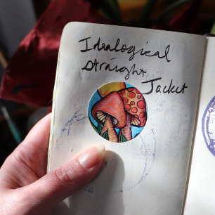 Adesivo Redondo Cogumelos Fungus