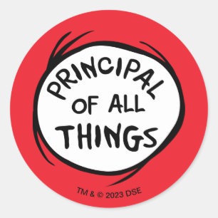 Adesivo Redondo Coisa Um Dois - Principal de todas as coisas