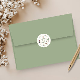 Adesivo Redondo Coisas Favoritas Oferecidas com Autocolantes do Ex