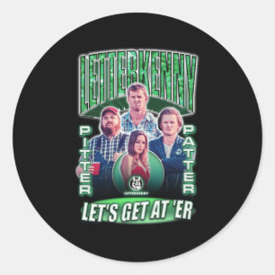 Adesivo Redondo Colagem de Correção de Amargo Letterkenny