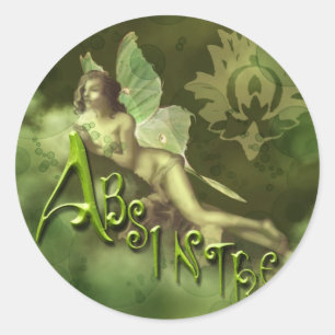 Adesivo Redondo Colagem Splashy feericamente verde II
