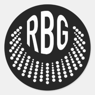 Adesivo Redondo Colar Discordante RBG Autocolantes