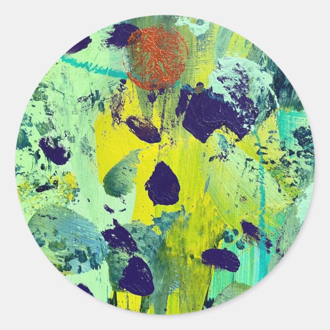 Adesivo Redondo Colas e selos em Lanterna Design (Frente)