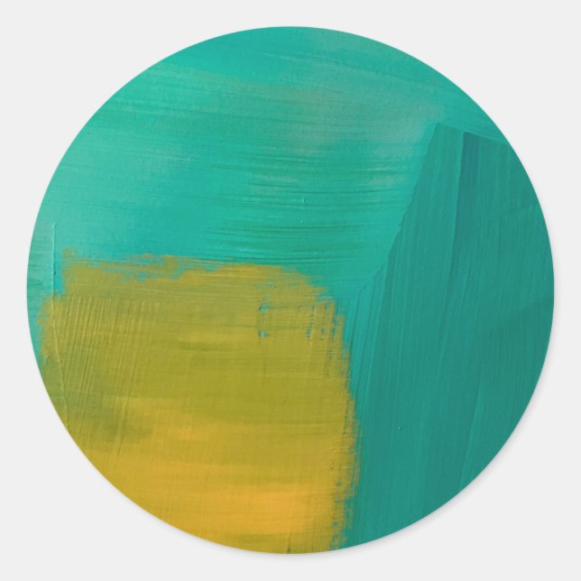 Adesivo Redondo Colas e selos na Mistura Sun Design (Frente)