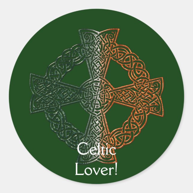 Adesivo Redondo Coleção CELTIC CROSS IRISH CLASSICS (Frente)