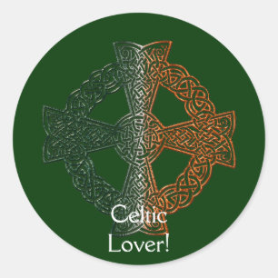 Adesivo Redondo Coleção CELTIC CROSS IRISH CLASSICS