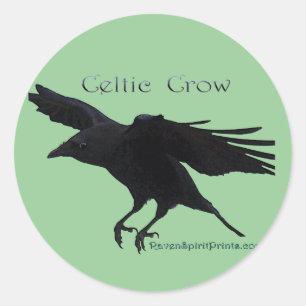 Adesivo Redondo Coleção CELTIC CROW