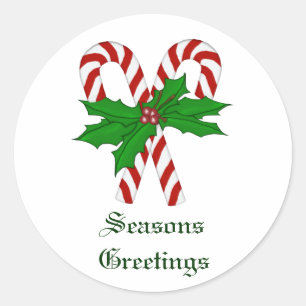 Adesivo Redondo Coleção de Canas de Candy