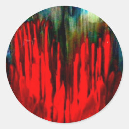 Adesivo Redondo Coleção de Corações Hemorrágicas por Jovens de Hem