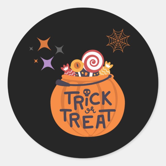 Adesivo Redondo Coleção de Festas de Halloween! (Frente)