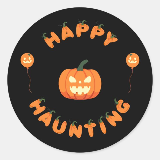 Adesivo Redondo Coleção de Festas de Halloween! (Frente)