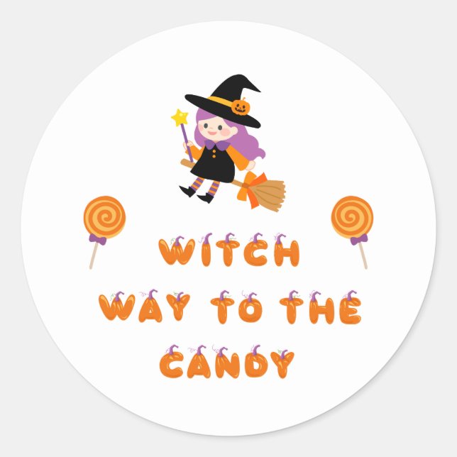 Adesivo Redondo Coleção de Festas de Halloween! (Frente)