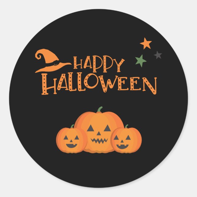 Adesivo Redondo Coleção de Festas de Halloween! (Frente)