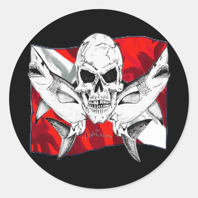 Adesivo Redondo Coleção de Habilidades por DiversDen (Frente)