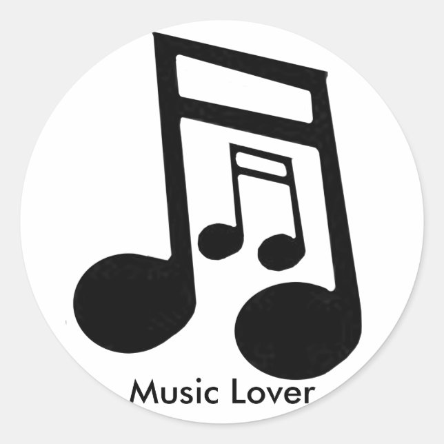 Adesivo Redondo Coleção de LOVER MÚSICA (Frente)