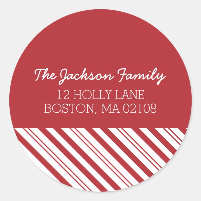 Adesivo Redondo Coleção de Neve feliz (Frente)