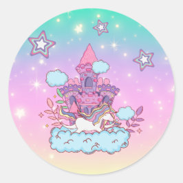 Adesivo Redondo Coleção de Partido Unicórn!