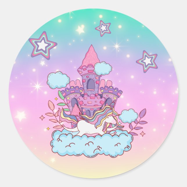 Adesivo Redondo Coleção de Partido Unicórn! (Frente)