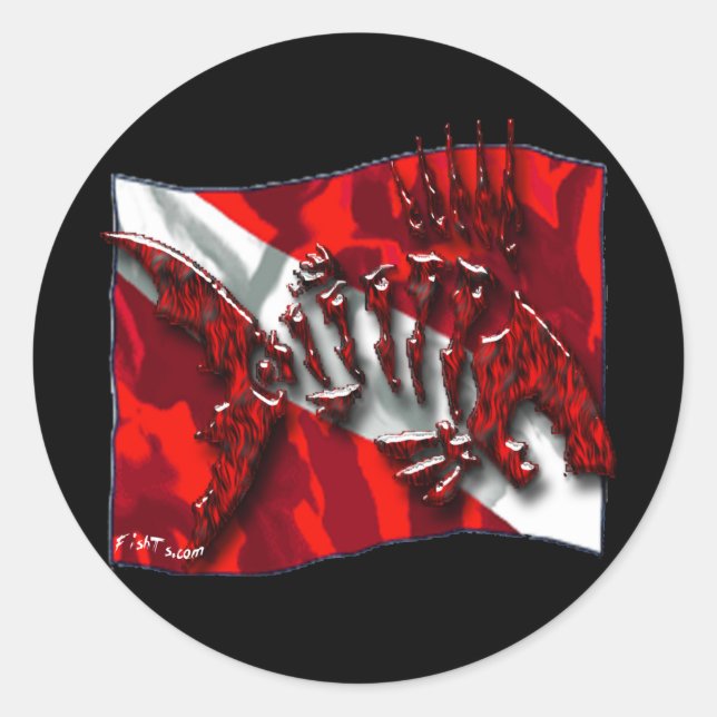 Adesivo Redondo Coleção DiverDown (Frente)