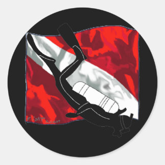 Adesivo Redondo Coleção DiverDown