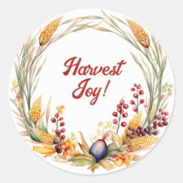 Adesivo Redondo Coleção do Partido Lughnasadh - Vintage Nordica