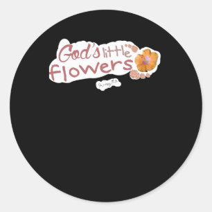 Adesivo Redondo Coleção E da Pequena Flor Ordinária de Deus
