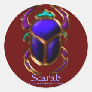 Adesivo Redondo Coleção EGÍPCIA do BESOURO do ESCARAVELHO