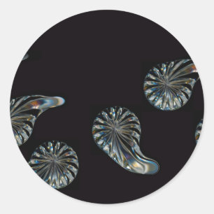 Adesivo Redondo Coleção irlandesa do cristal do Design-