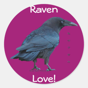 Adesivo Redondo Coleção Raven Preta III