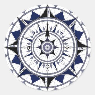 Adesivo Redondo Colecção Rosa dos Ventos